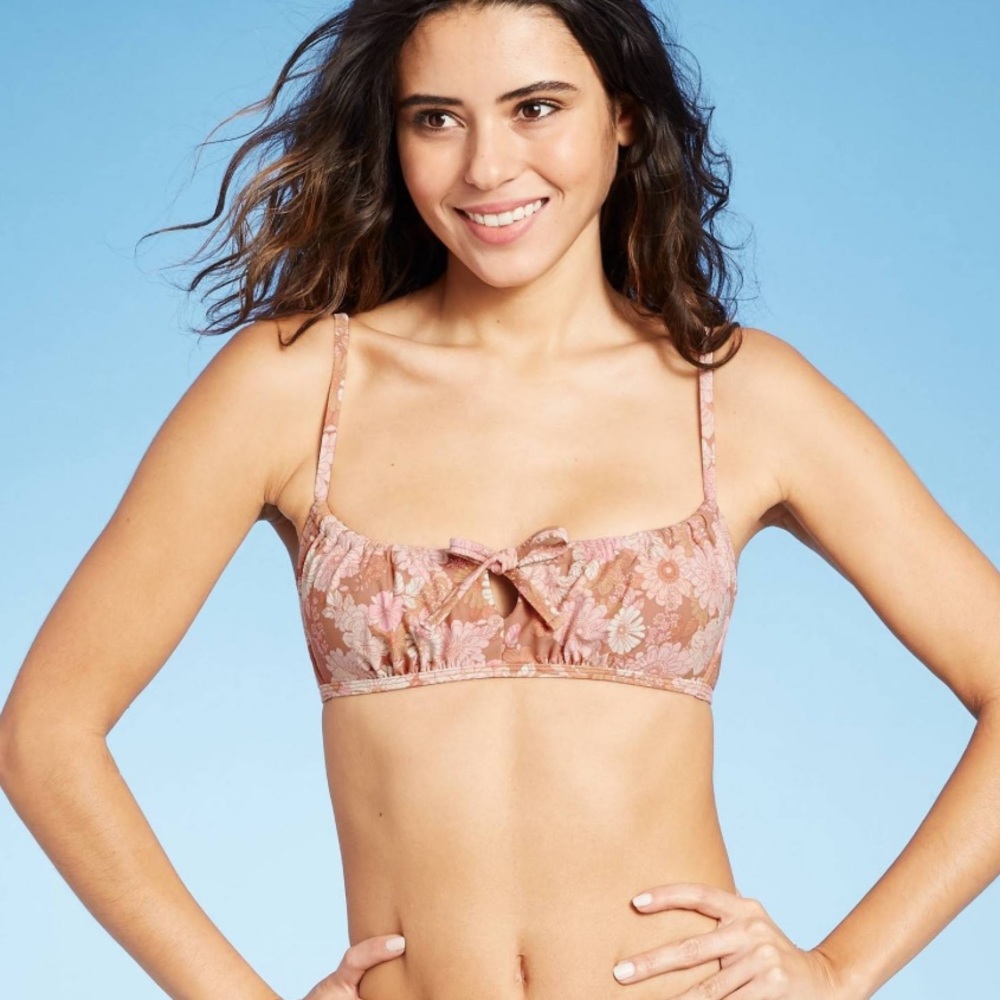 Retro floral • Bikini top